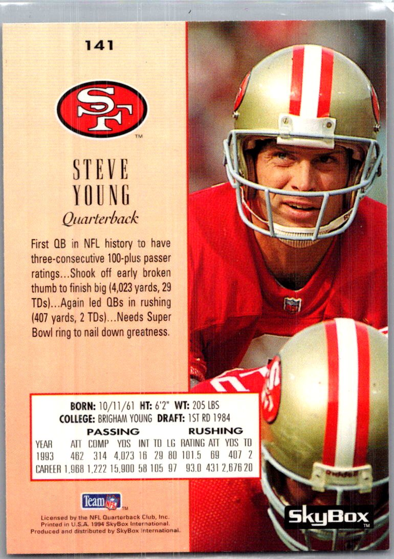 1994 SkyBox Steve Young #141