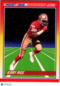 1990 Score Rocket Man Jerry Rice #556