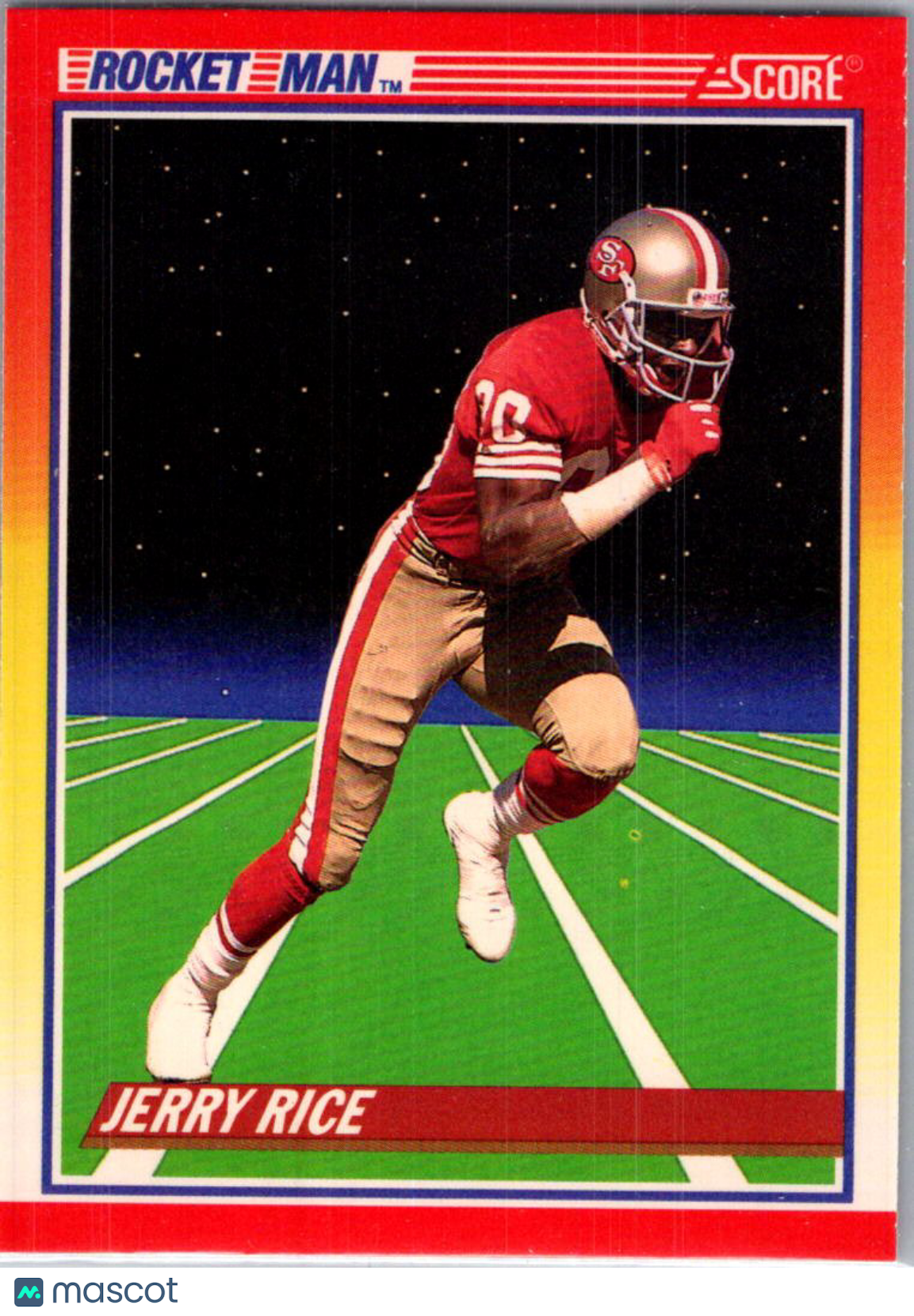 1990 Score Rocket Man Jerry Rice #556