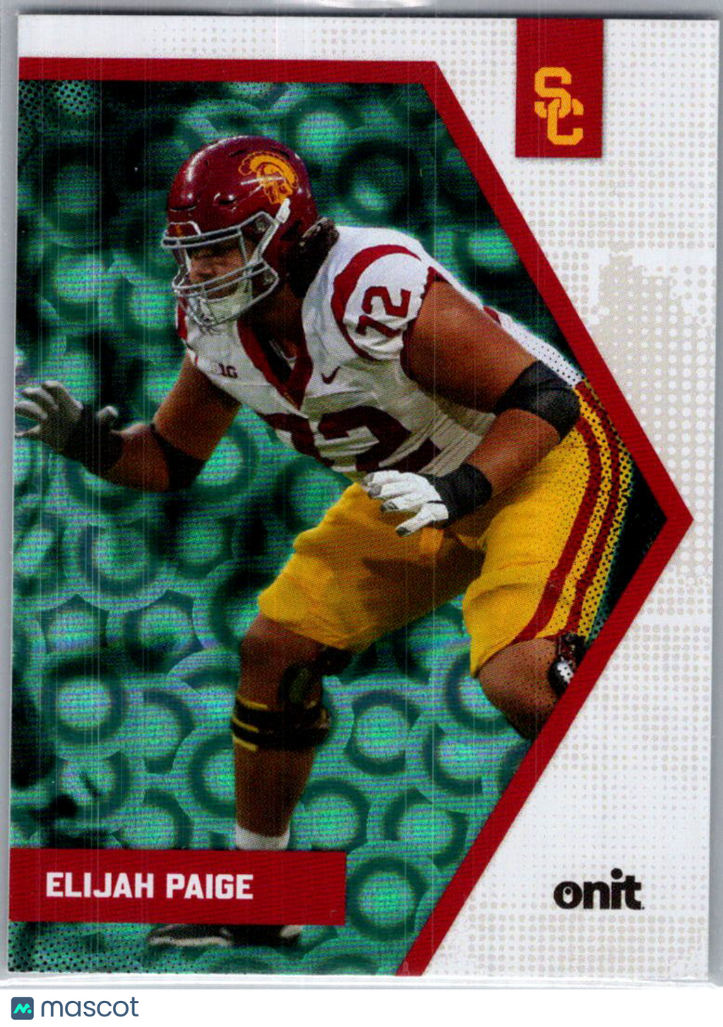 2025 ONIT USC Trojans Football Elijah Paige #P-7 Green