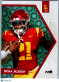 2025 ONIT USC Football Bryan Jackson #P-2 Teal Mini Circles