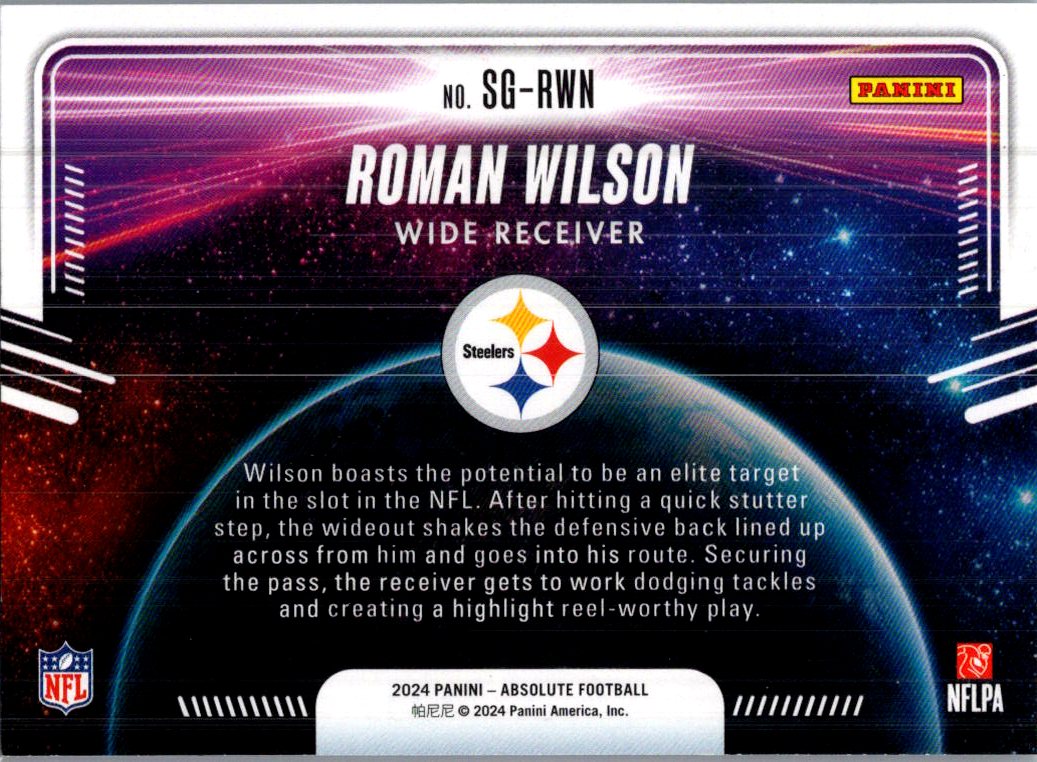 2024 Panini Absolute Star Gazing Roman Wilson #SG-RWN RC