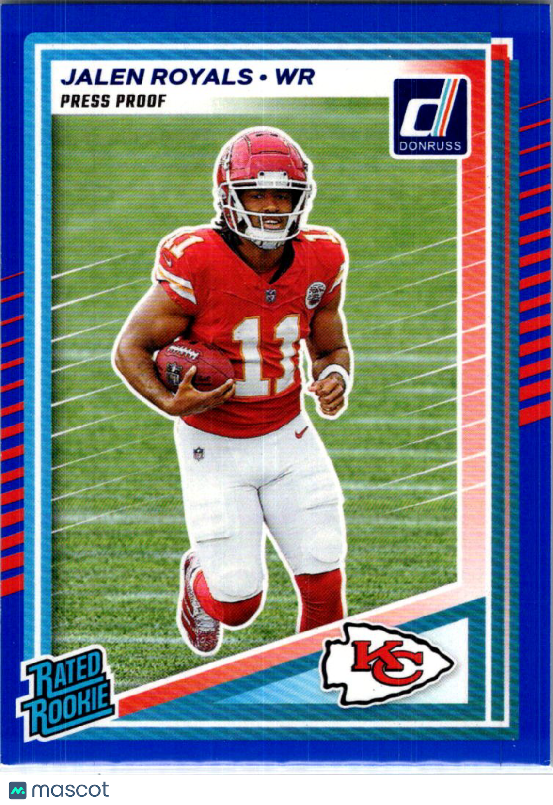 2025 Donruss Jalen Royals #321 Press Proof Blue