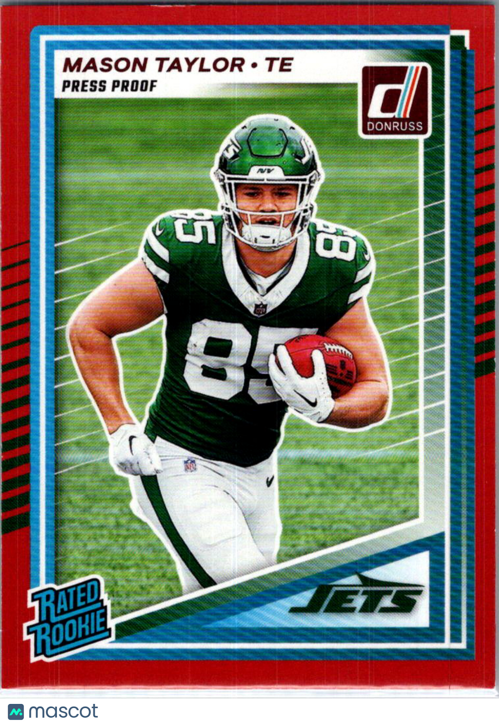 2025 Donruss Mason Taylor #328 Press Proof Red