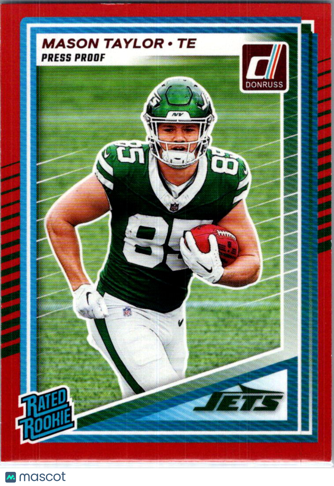 2025 Donruss Mason Taylor #328 Press Proof Red
