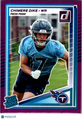2025 Donruss Chimere Dike #387 Press Proof Purple