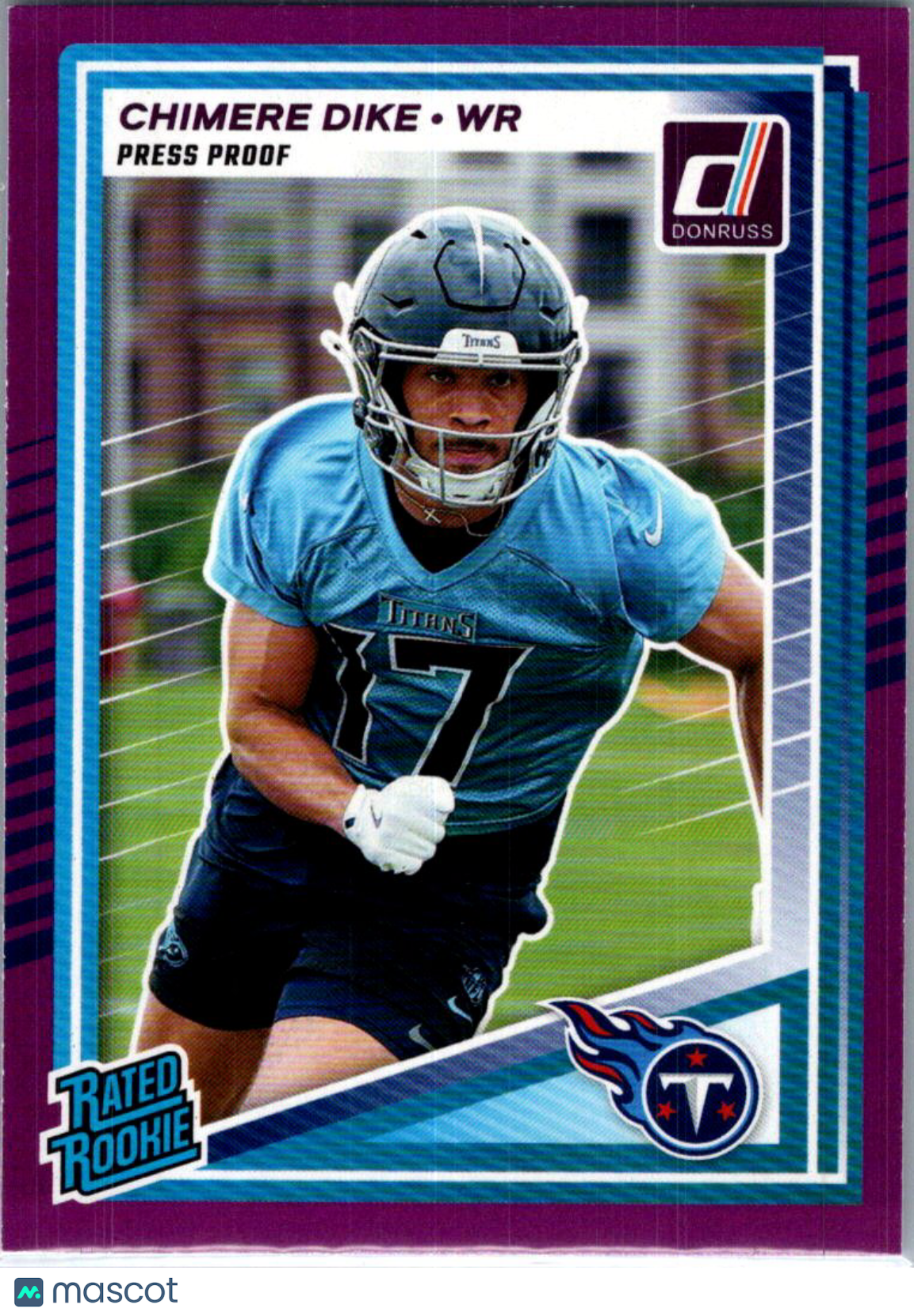 2025 Donruss Chimere Dike #387 Press Proof Purple