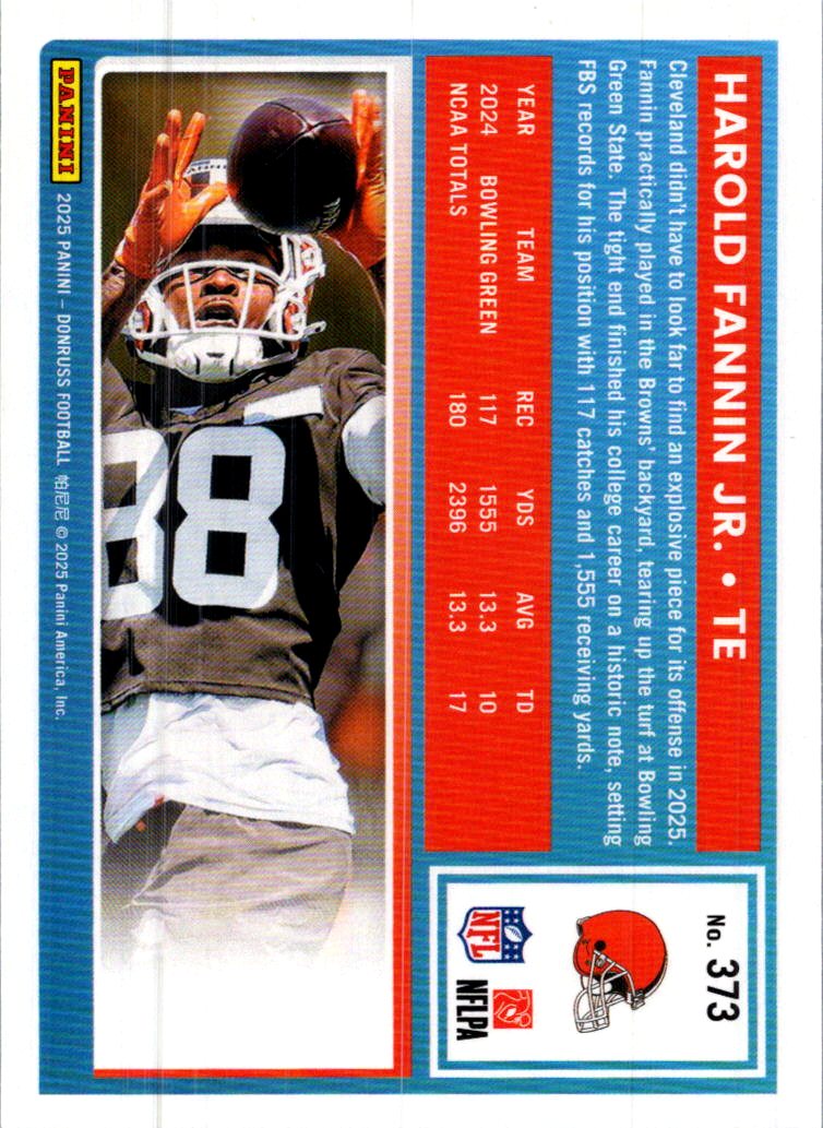 2025 Donruss Harold Fannin Jr. #373 Press Proof Purple