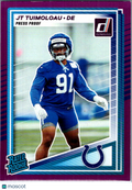 2025 Donruss Football JT Tuimoloau #398 Press Proof Purple