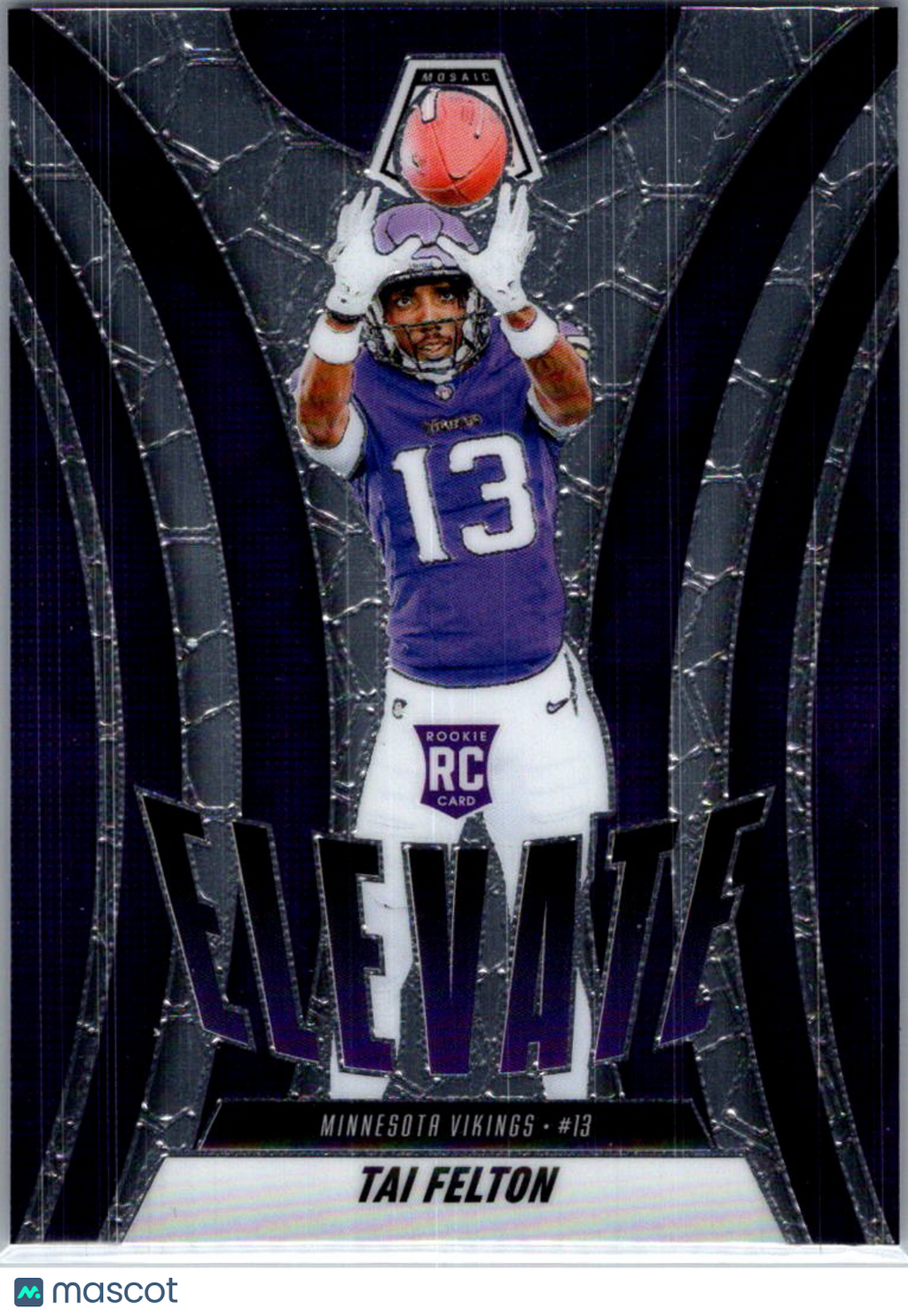 2025 Panini Mosaic Football Elevate Tai Felton #5 RC