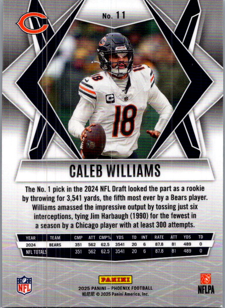 2025 Panini Phoenix Caleb Williams #11