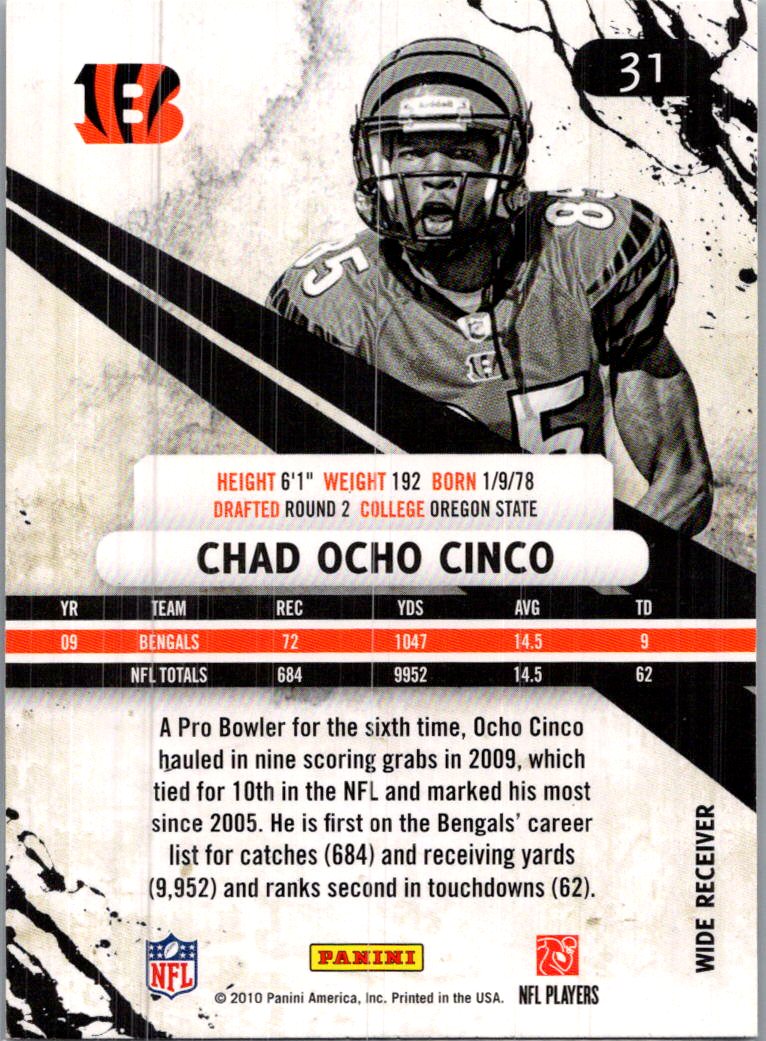 2010 Panini Rookies & Stars Chad Ocho Cinco #31