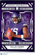 2024 Panini Photogenic Rookie Portraits Dallas Turner #182