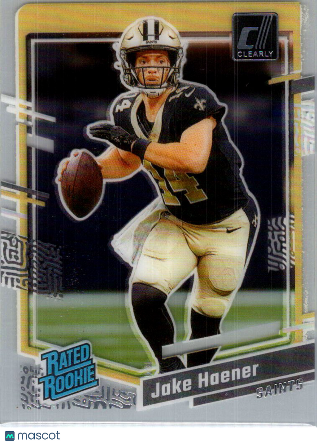 2024 Panini Clearly Donruss Football Jake Haener #63 Gold