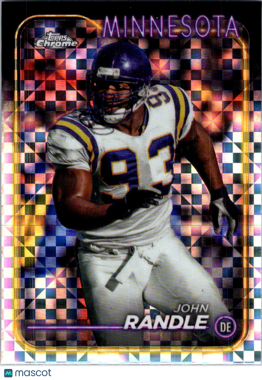 1992 Topps Chrome John Randle #114 X-Fractor