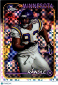 1992 Topps Chrome John Randle #114 X-Fractor