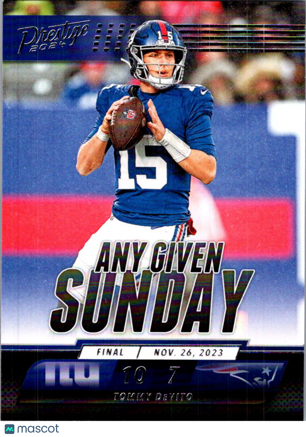 2024 Panini Prestige Any Given Sunday Tommy DeVito #AGS-TDO