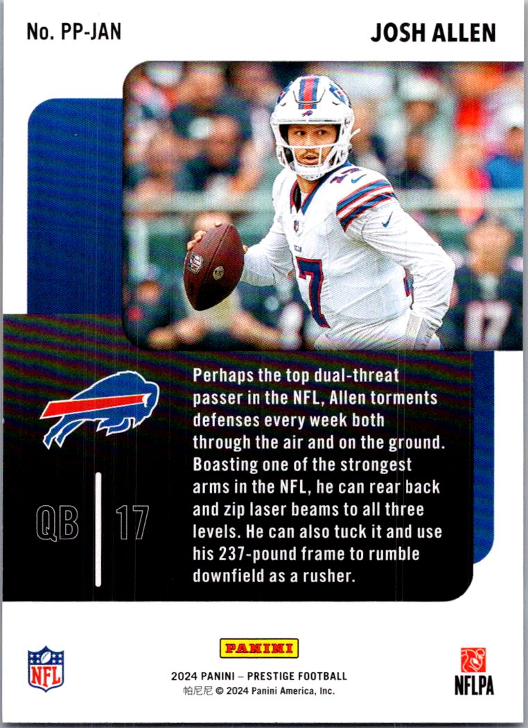 2024 Panini Prestige Prestigious Pros Josh Allen #PP-JAN