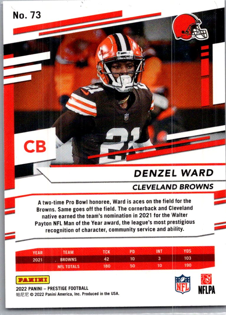 2022 Panini Prestige Denzel Ward #73 Xtra Points