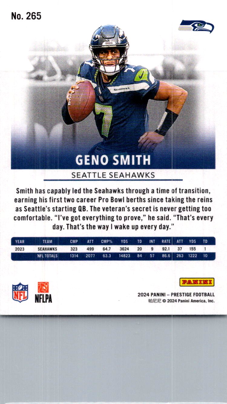 2024 Panini Prestige Geno Smith #265 Xtra Points