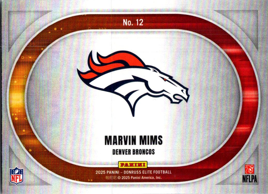 2025 Panini Donruss Elite Full Throttle Marvin Mims #12