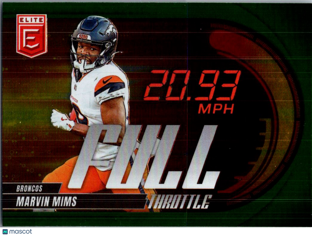 2025 Panini Donruss Elite Full Throttle Marvin Mims #12