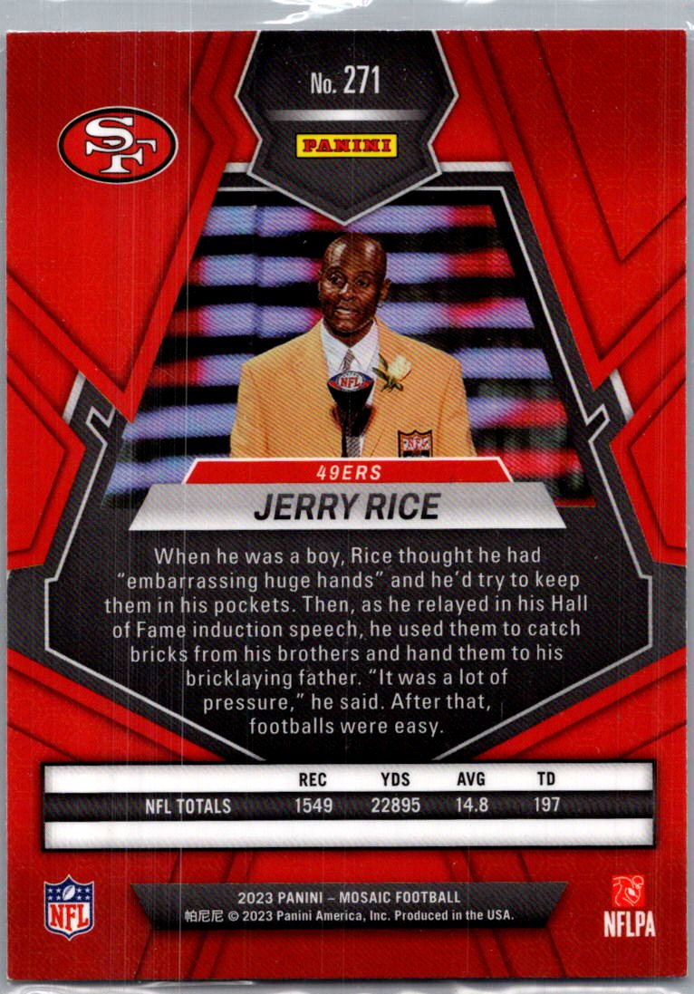 2023 Panini Mosaic Football Jerry Rice #271