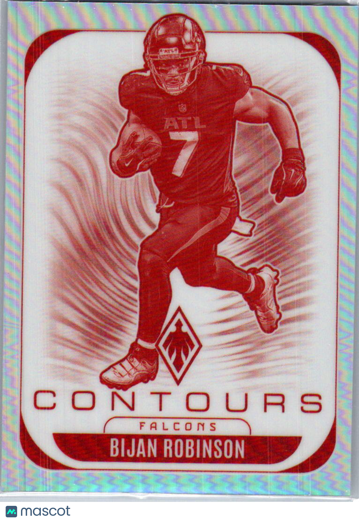 2025 Panini Phoenix Contours Bijan Robinson #2 Silver