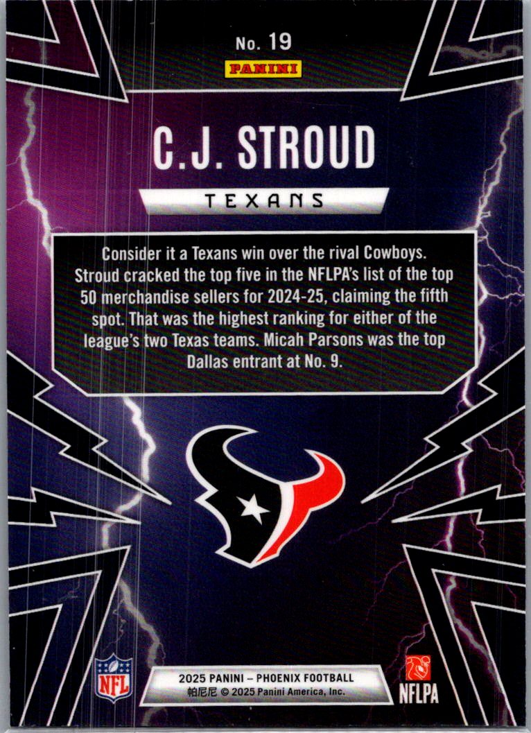 2025 Panini Phoenix Thunderbirds C.J. Stroud #19