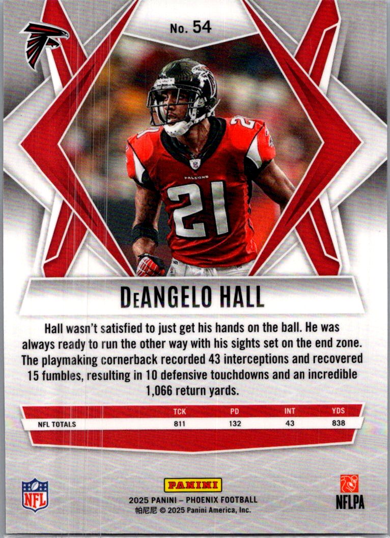 2025 Panini Phoenix DeAngelo Hall #54 Prizm