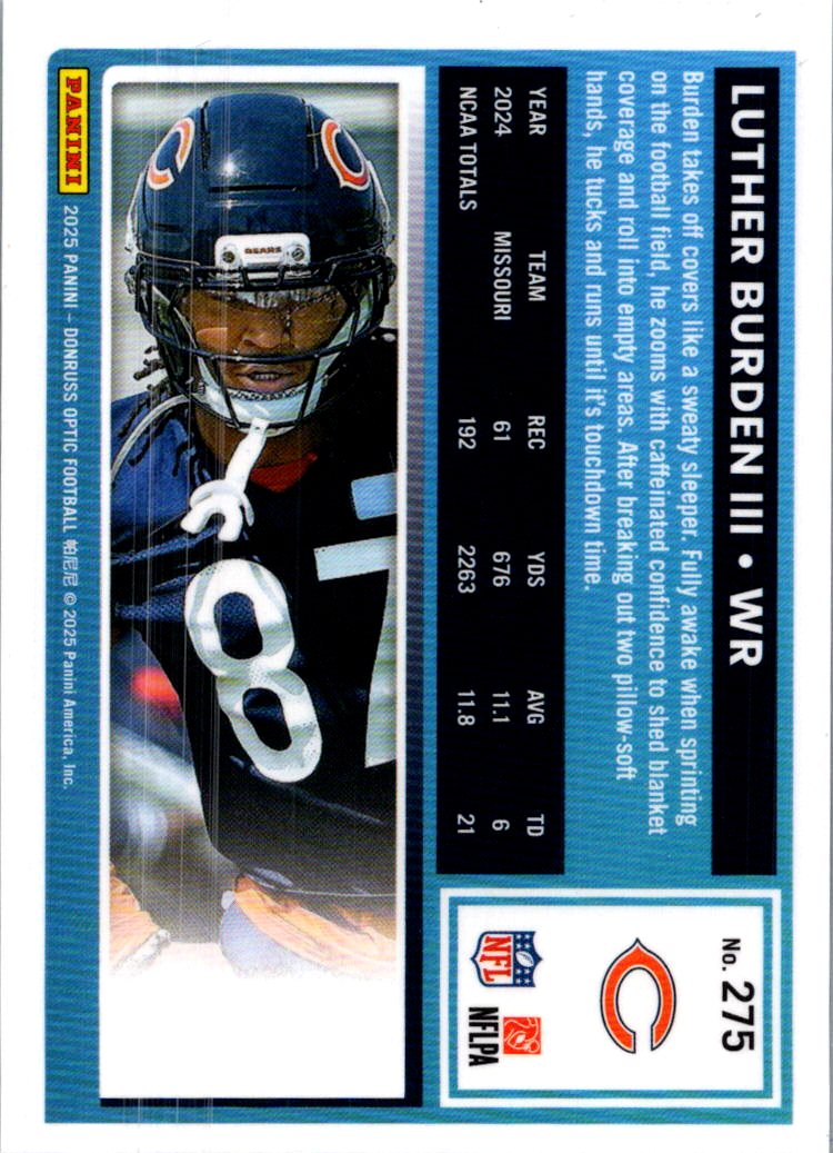 2025 Donruss Optic Luther Burden III #275