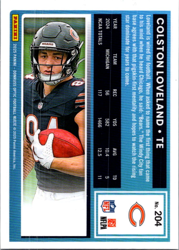 2025 Panini Donruss Optic Colston Loveland #204