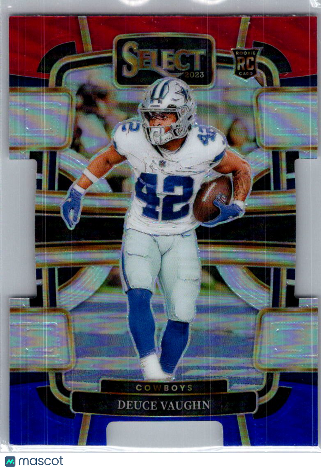 2024 Panini Select Deuce Vaughn #28 Red White Blue Prizm Die Cut RC