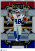 2024 Panini Select Deuce Vaughn #28 Red White Blue Prizm Die Cut RC