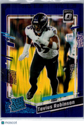 2023 Panini Donruss Optic Tavius Robinson #208 Purple Shock