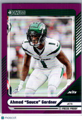 2024 Donruss Ahmad "Sauce" Gardner #42 Purple Press Proof