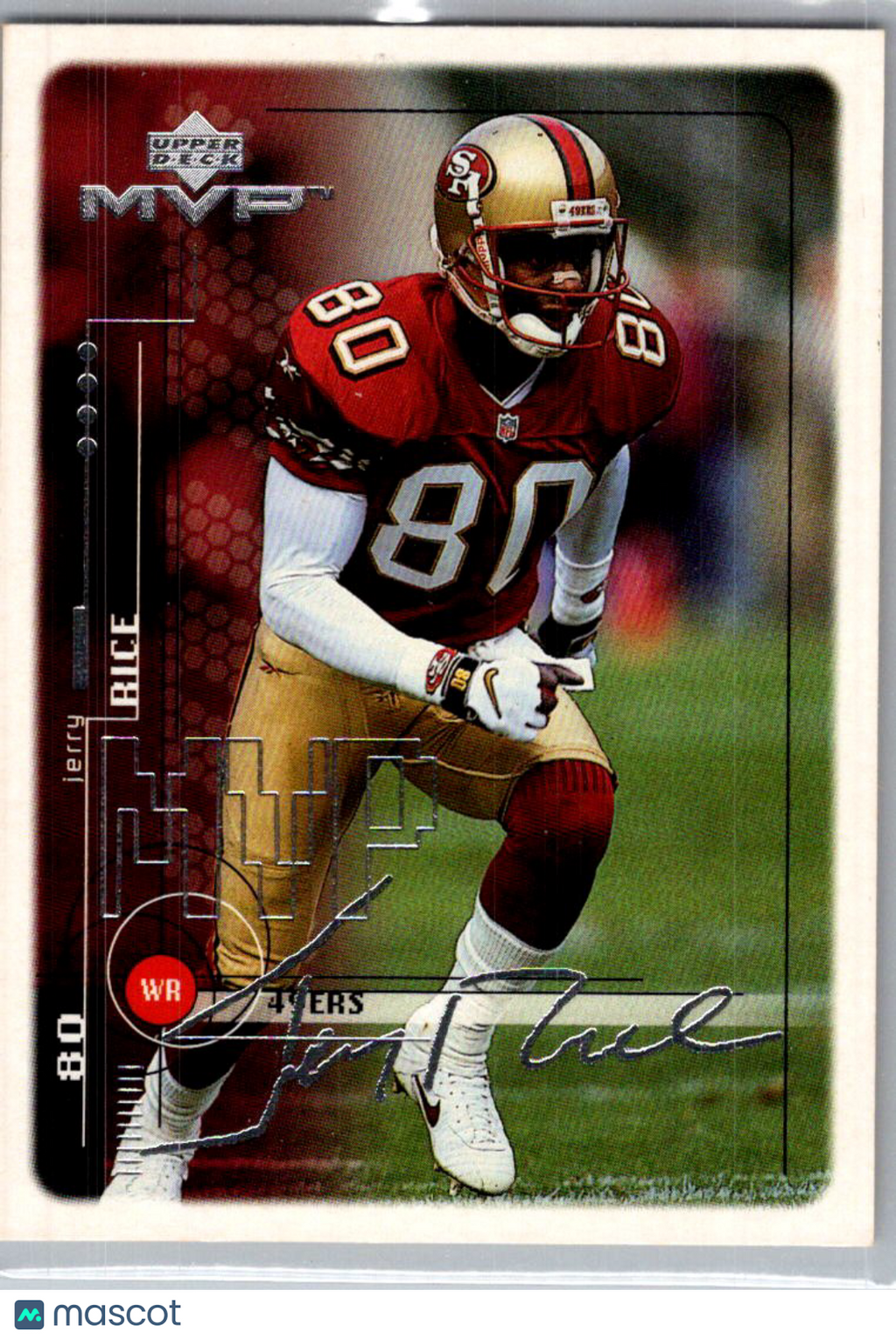 1999 Upper Deck MVP Jerry Rice #166 Silver Script