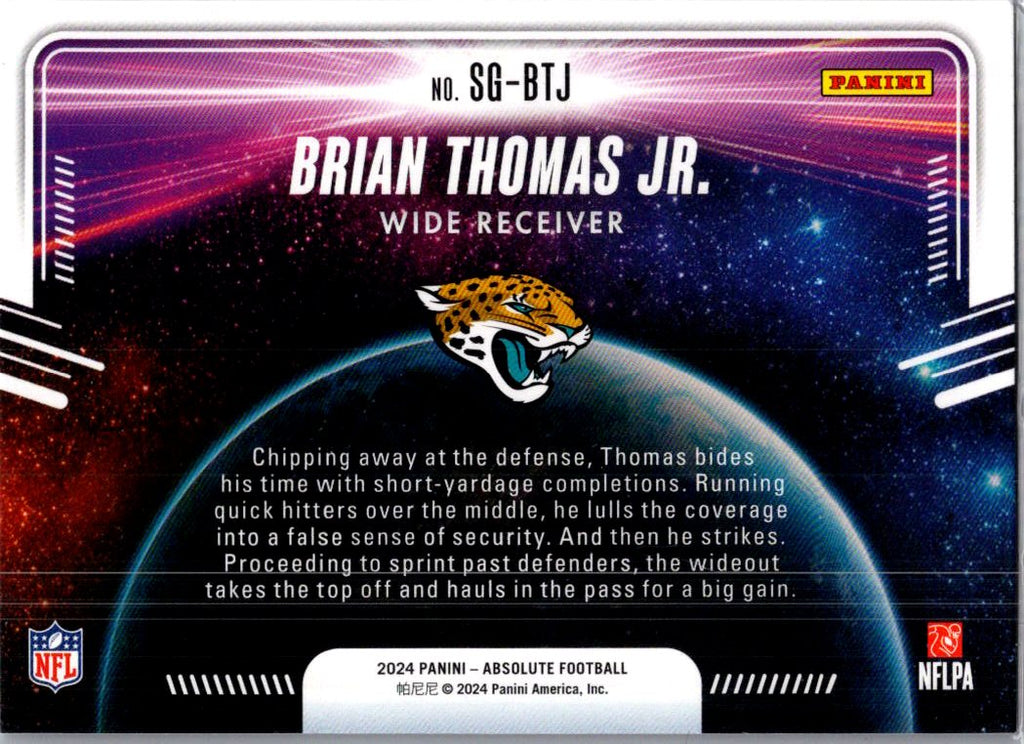 2024 Panini Absolute Star Gazing Brian Thomas Jr. #SG-BTJ RC