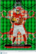 2024 Panini Mosaic Football Isiah Pacheco #107 Green