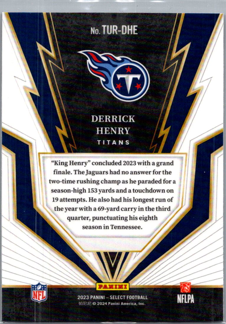 2024 Panini Select Turbo Charged Derrick Henry #TUR-DHE