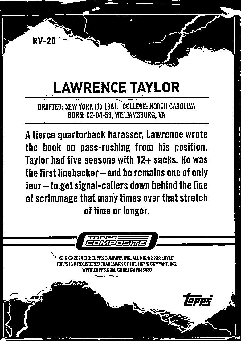 2024 Topps Composite Voltaic Lawrence Taylor #RV-20