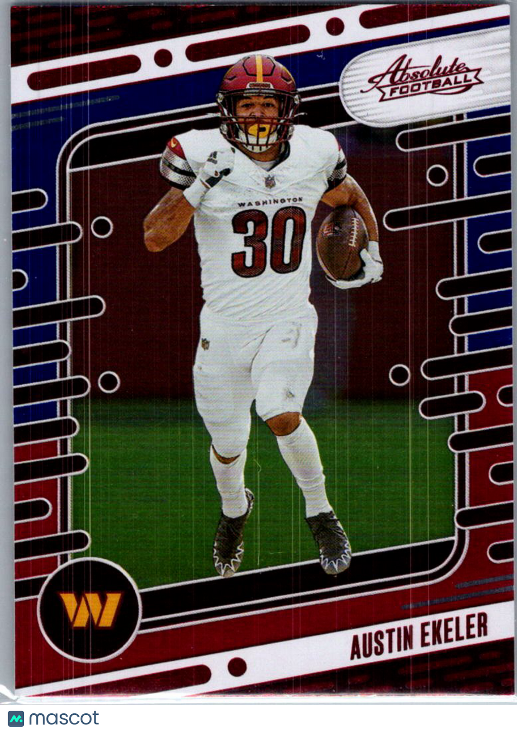 2024 Panini Absolute Football Austin Ekeler #100 Red & Blue
