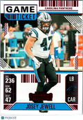 2025 Panini Contenders Josey Jewell #13 Game Ticket