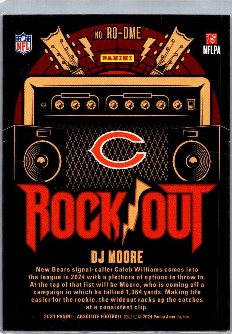 2024 Panini Absolute Football Rock Out DJ Moore #RO-DME