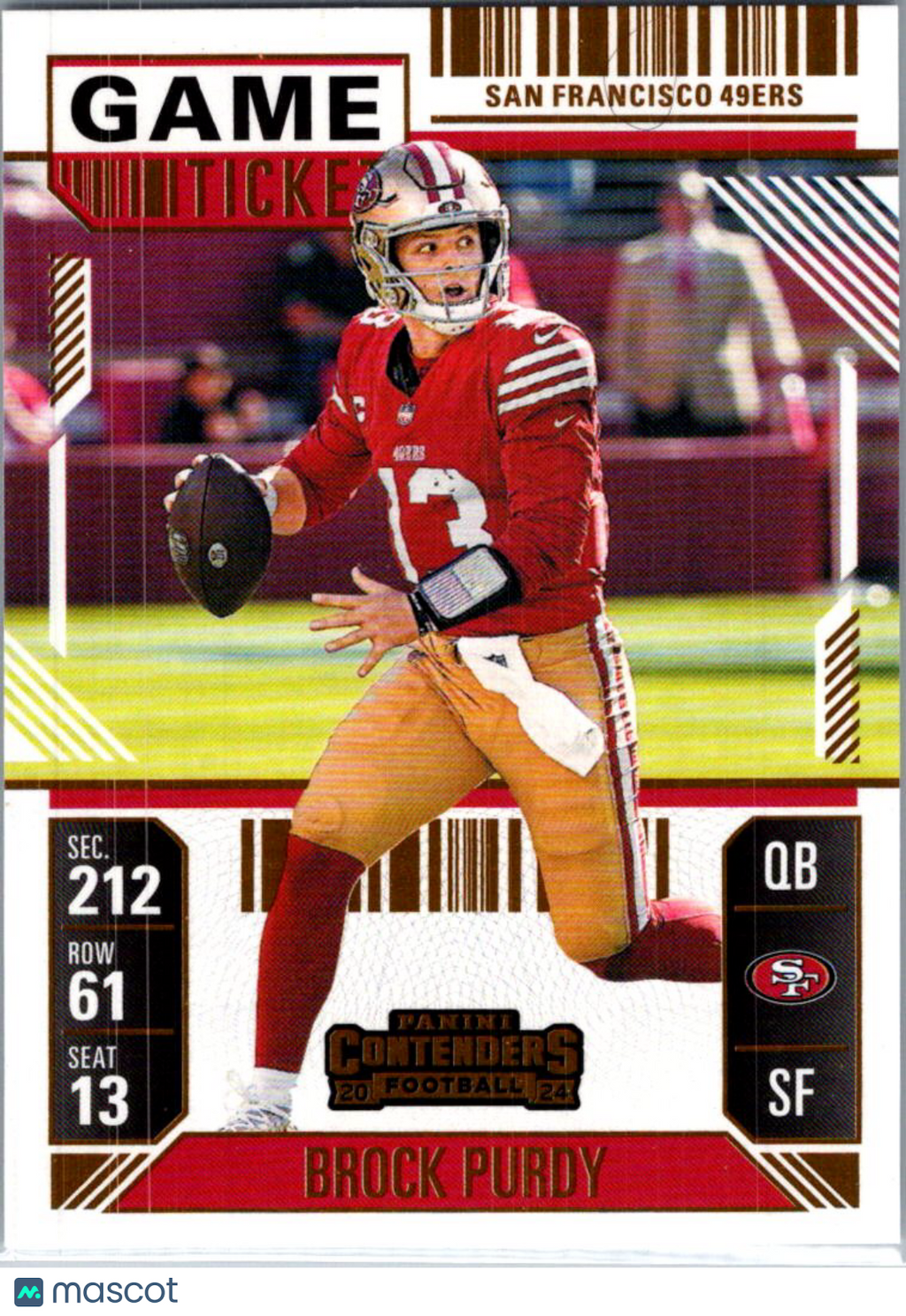 2025 Panini Contenders Brock Purdy #88