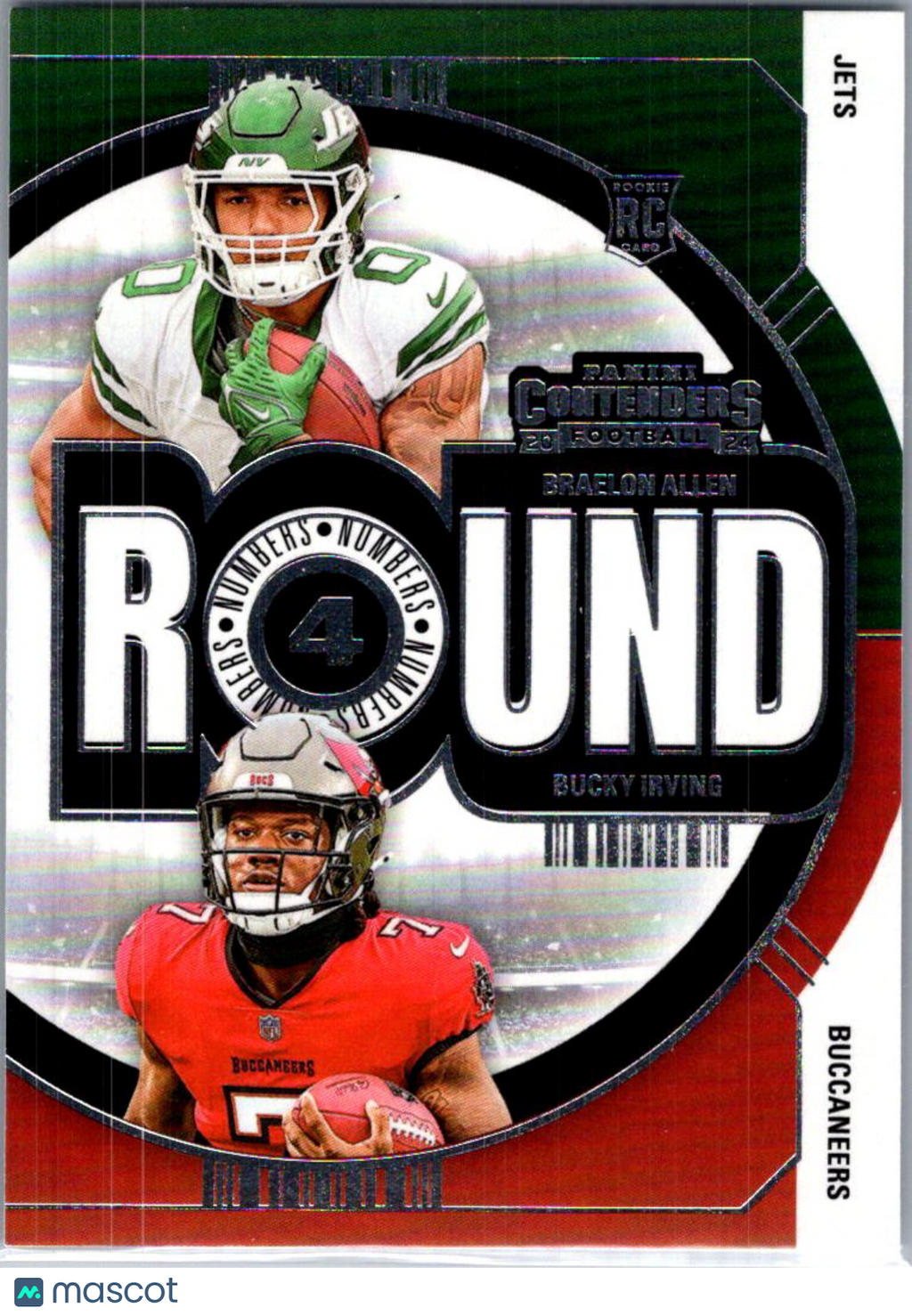 2025 Panini Contenders Round Numbers Bucky Irving Braelon Allen #16 RC