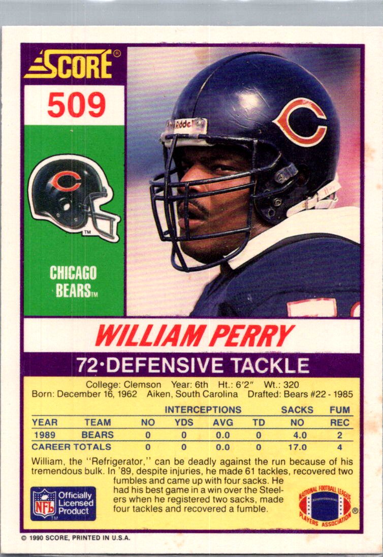 1990 Score William Perry #509