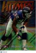 1997 Topps Finest Hitmen Michael Strahan #79 With Coating