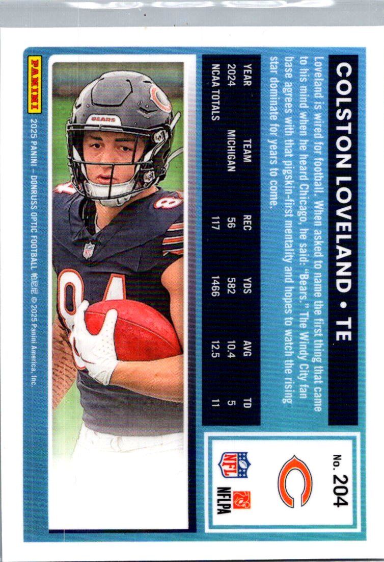 2025 Donruss Optic Colston Loveland #204