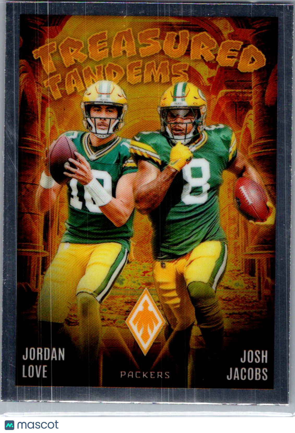 2025 Panini Phoenix Treasured Tandems Josh Jacobs Jordan Love #TT-GB